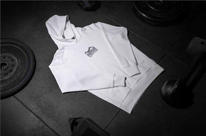 Sweatshirt à capuz Branco, Clássico - Phantom Athletics