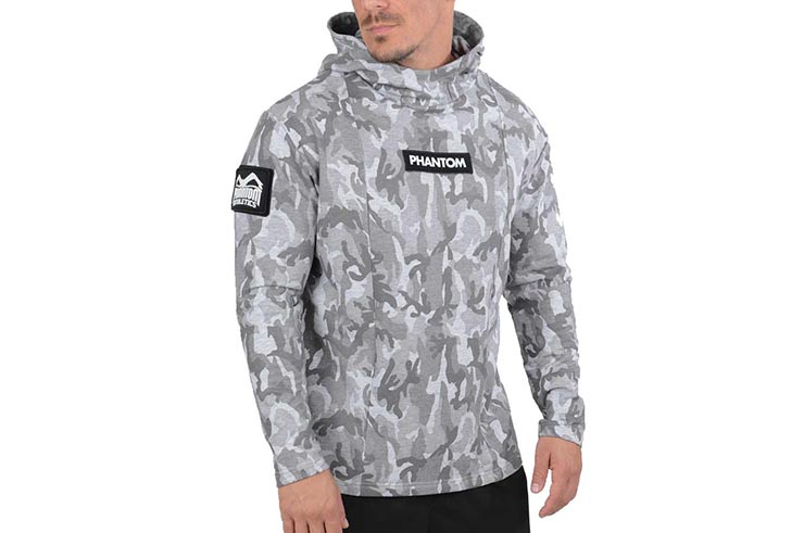 Grey camo hoodie - Phantom Athletics