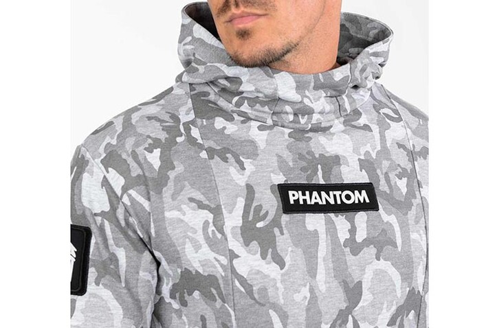 Sweatshirt à capuz, Camuflado Cinzento - Phantom Athletics