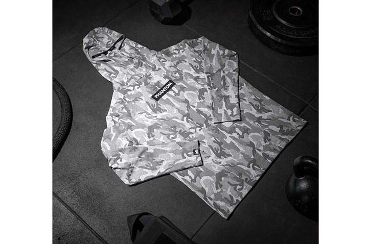 Sweatshirt à capuz, Camuflado Cinzento - Phantom Athletics