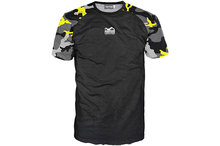 Camiseta deportiva con mangas cortas, Evo - Camo, Phantom Athletics