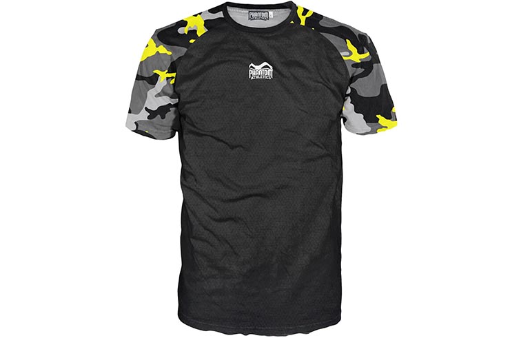 Camiseta deportiva con mangas cortas, Evo - Camo, Phantom Athletics