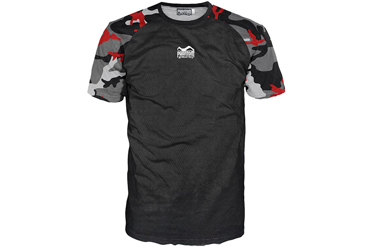 Camiseta deportiva con mangas cortas, Evo - Camo, Phantom Athletics