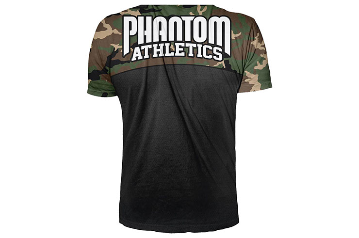 Camiseta deportiva con mangas cortas, Evo - Camo, Phantom Athletics