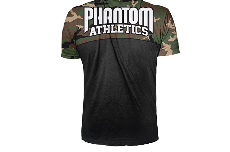 Camiseta deportiva con mangas cortas, Evo - Camo, Phantom Athletics