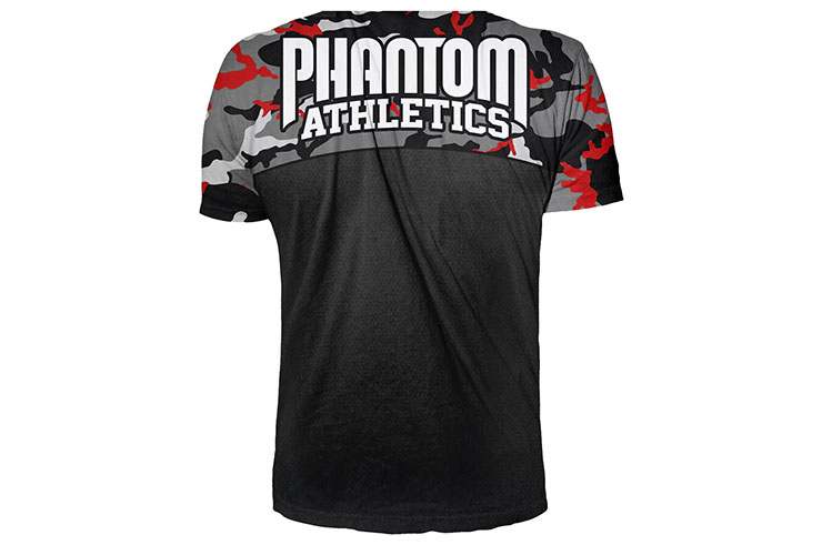 Camiseta deportiva con mangas cortas, Evo - Camo, Phantom Athletics