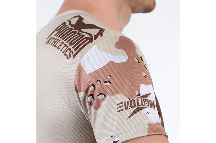 Camiseta deportiva con mangas cortas, Evo - Warfare, Phantom Athletics