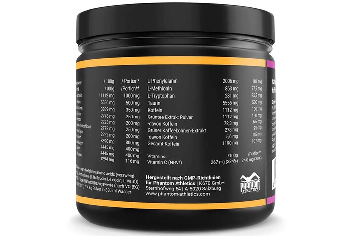 Amino EAA em pó - Fruta de a Paixão, Phantom Athletics