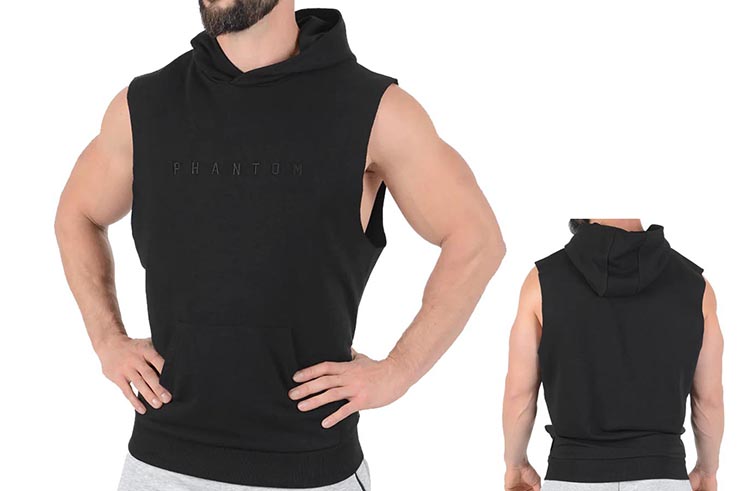 Hooded Sleeveless Sweatshirt - Vantage, Phantom Athletics