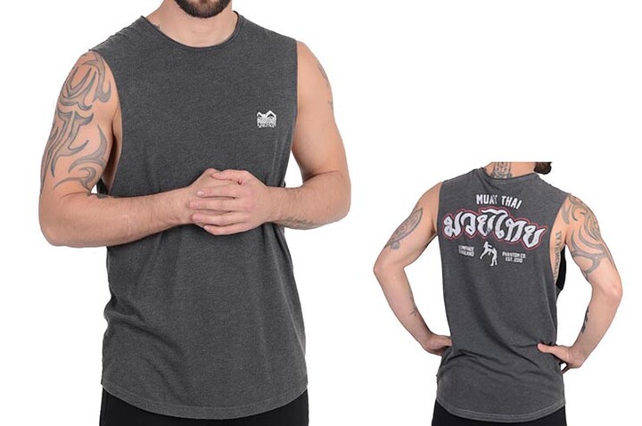 Camiseta de desporto, Sem Mangas - Muay Thaï, Phantom Athletics