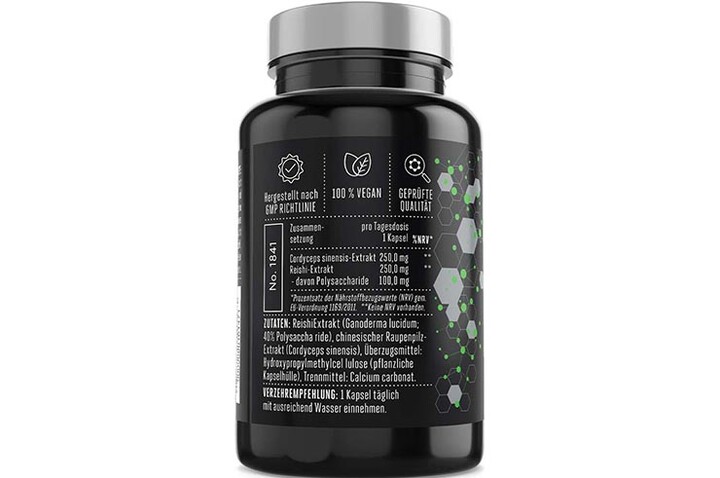 Informações adicionais Alimentação - Reishi & Cordyceps, Phantom Athletics