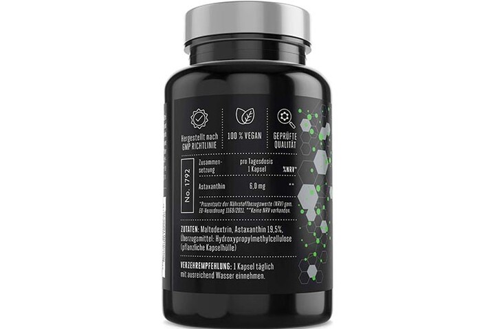 Informações adicionais Alimentação - Astaxantina, Phantom Athletics