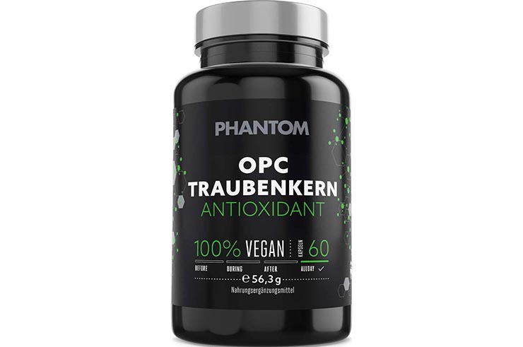 Complemento alimenticio - Antioxidantes de semillas de uva OPC, Phantom Athletics