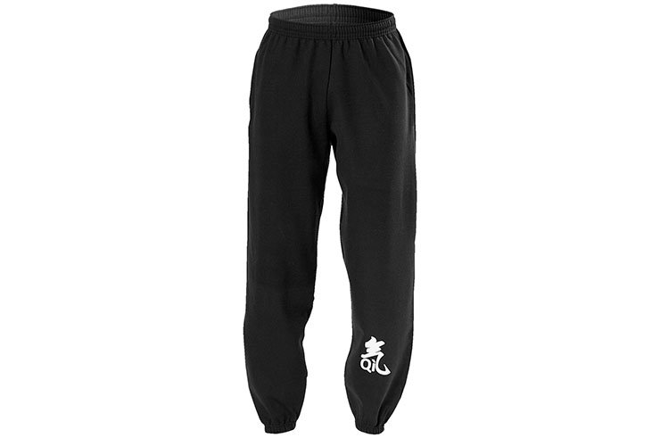 Pantalon deportivo, Negro - Algodón, Qi