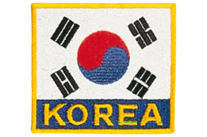 Distintivo Bandeira à bordar - Coreia