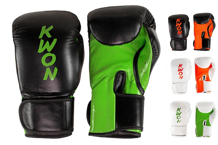 Gants de Boxe 10oz, Cuir - Fight Champ, Kwon