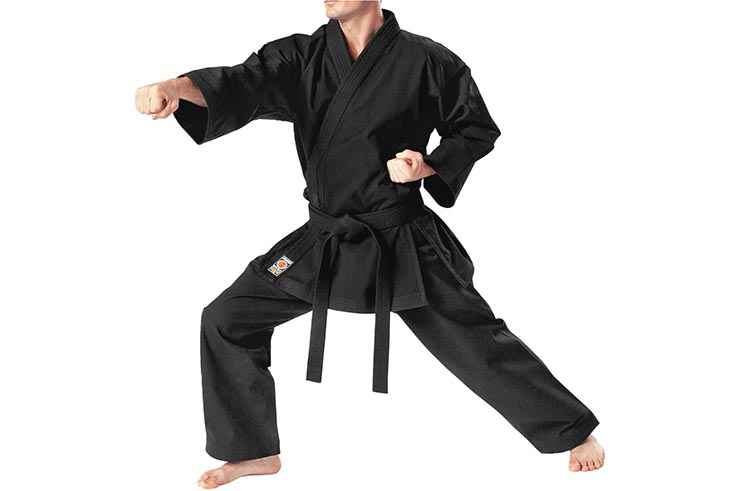 Kimono de Karate, Negro - Tradicional 12oz, Kwon