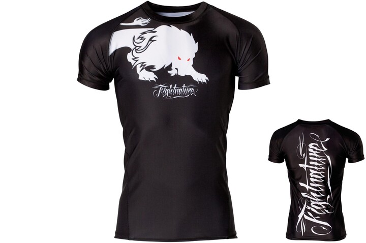 Camiseta de compressão, Mangas Curto - Lutar contra a natureza