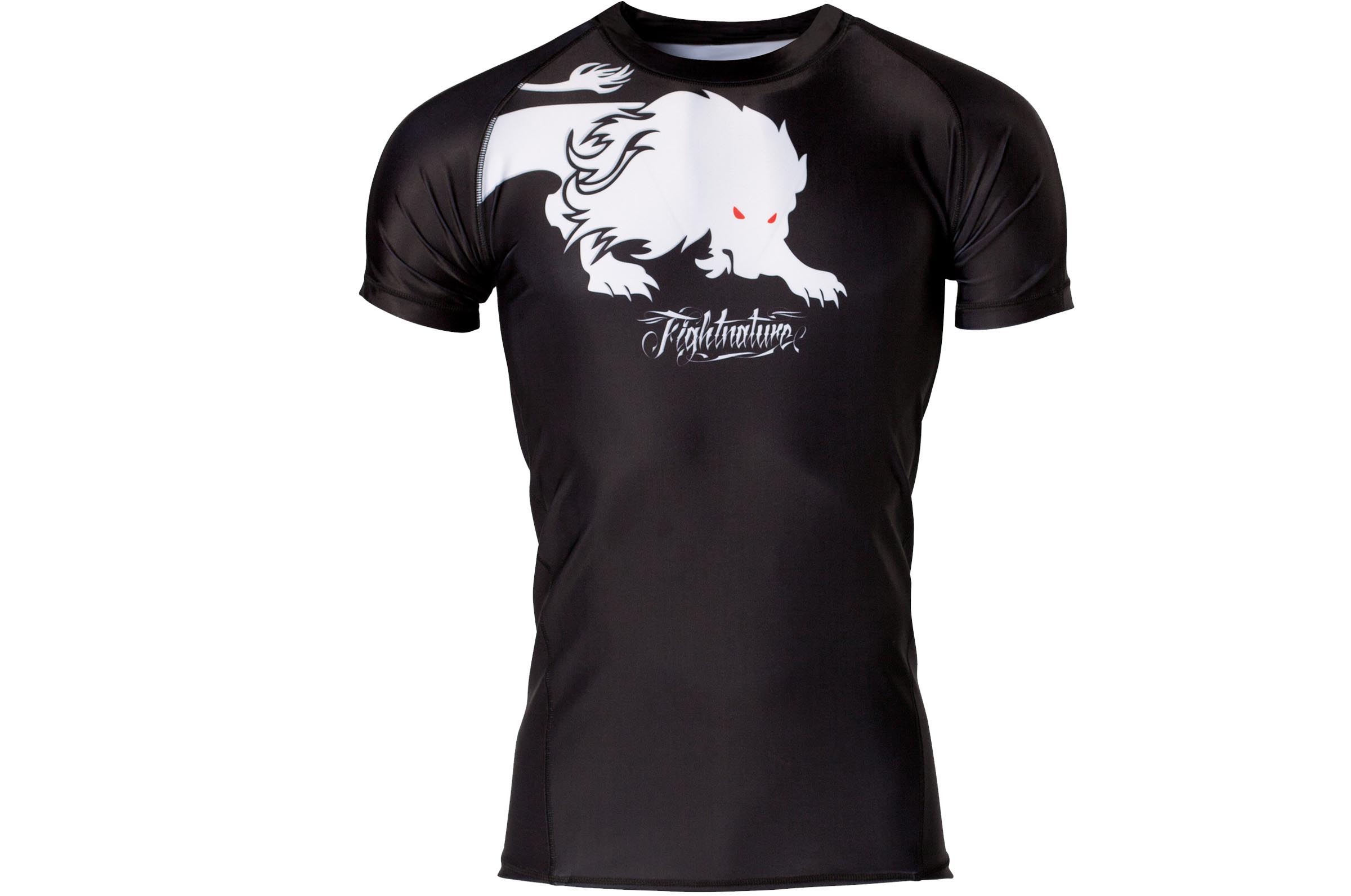 Camiseta de compressão, Mangas Curto - Lutar contra a natureza