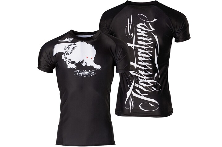 Camiseta de compressão, Mangas Curto - Lutar contra a natureza