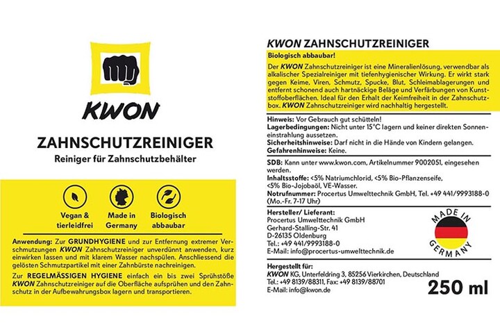 Limpador de protetor bucal KWON