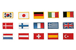 Insignes drapeaux des pays, à coudre - Broderies, Kwon