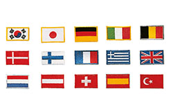 Insignia banderas de los países, para coser - Broderías