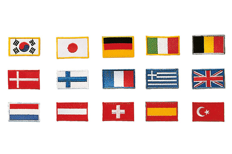 Insignia banderas de los países, para coser - Broderías
