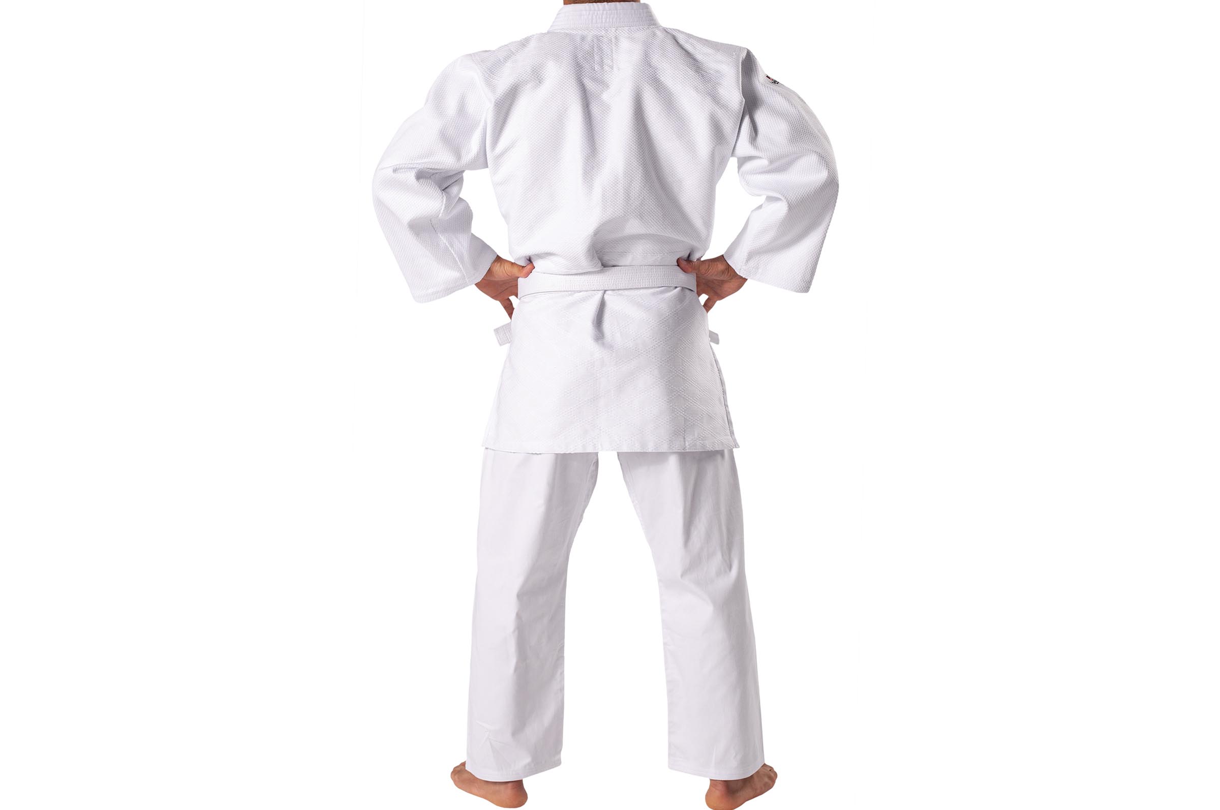 Por Kimono judo aislado sobre fondo blanco Fotografía de stock - Alamy