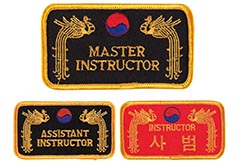 Embroidery patch - Master, Assistant & Instructor