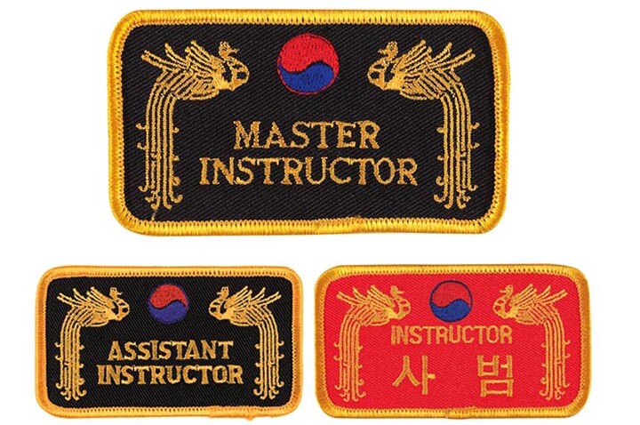 Ecusson à broder - Master, Assistant & Instructor