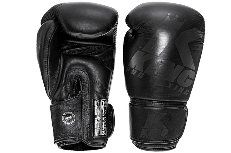 Gants de Boxe, Cuir - Platinium, King Pro Boxing