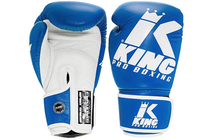 Gants de Boxe, Cuir - Platinium, King Pro Boxing