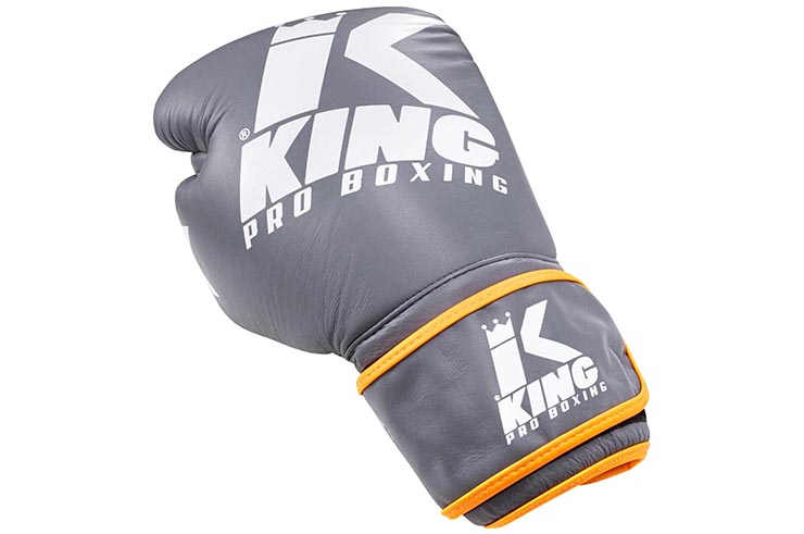 Boxing Gloves, Leather - Platinum, King Pro Boxing