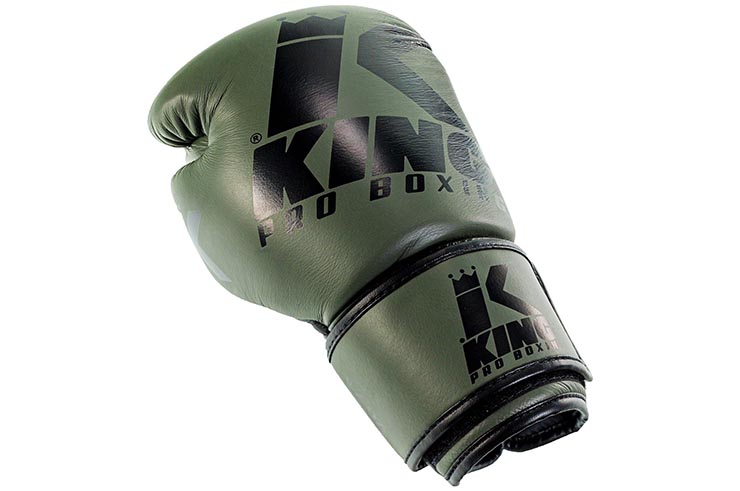 Boxing Gloves, Leather - Platinum, King Pro Boxing