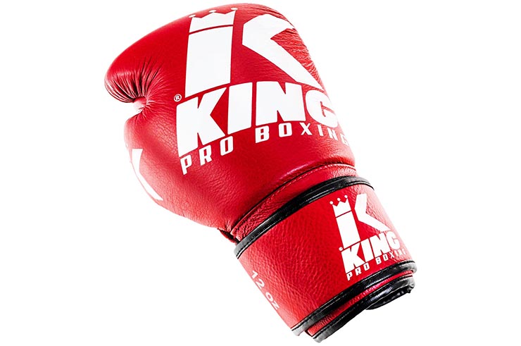Boxing Gloves, Leather - Platinum, King Pro Boxing