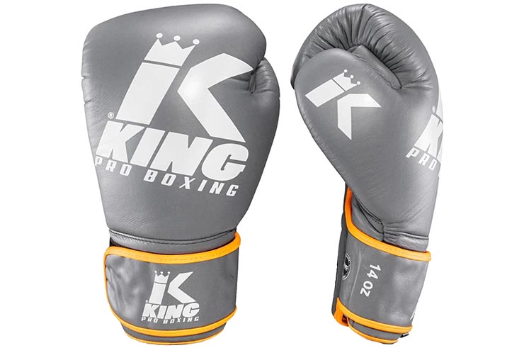 Guantes de Boxeo, Cuero - Platinium, King Pro Boxing