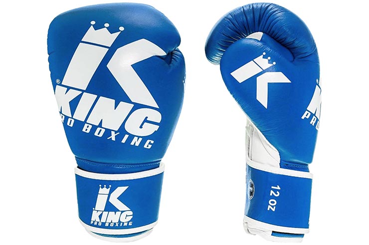 Boxing Gloves, Leather - Platinum, King Pro Boxing
