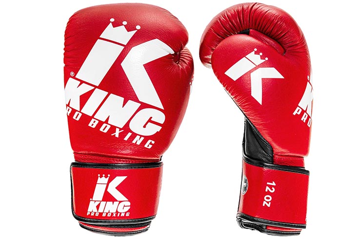 Gants de Boxe, Cuir - Platinium, King Pro Boxing