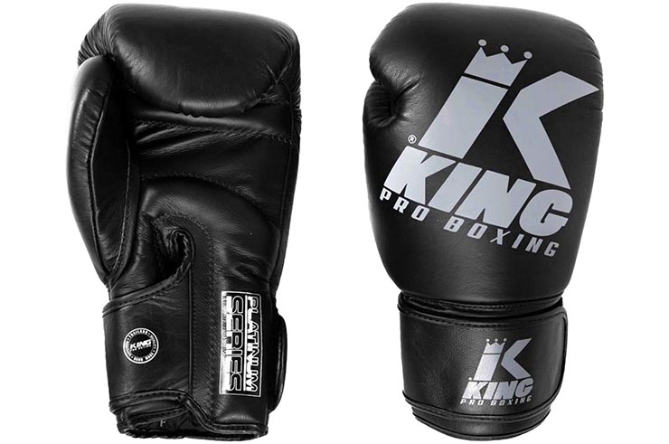 Gants de Boxe, Cuir - Platinium, King Pro Boxing