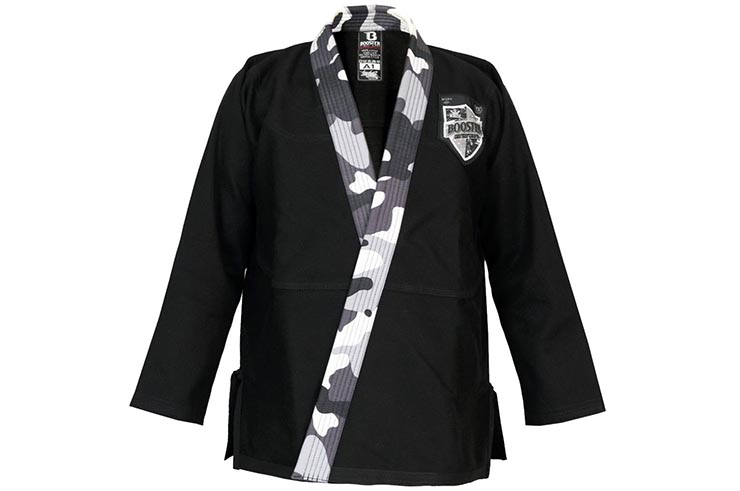 Kimono de Jujitsu Brasileño - Camo Negro, Booster
