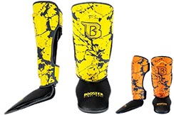 Step & Shinguards, Kids - Marble Neon, Booster