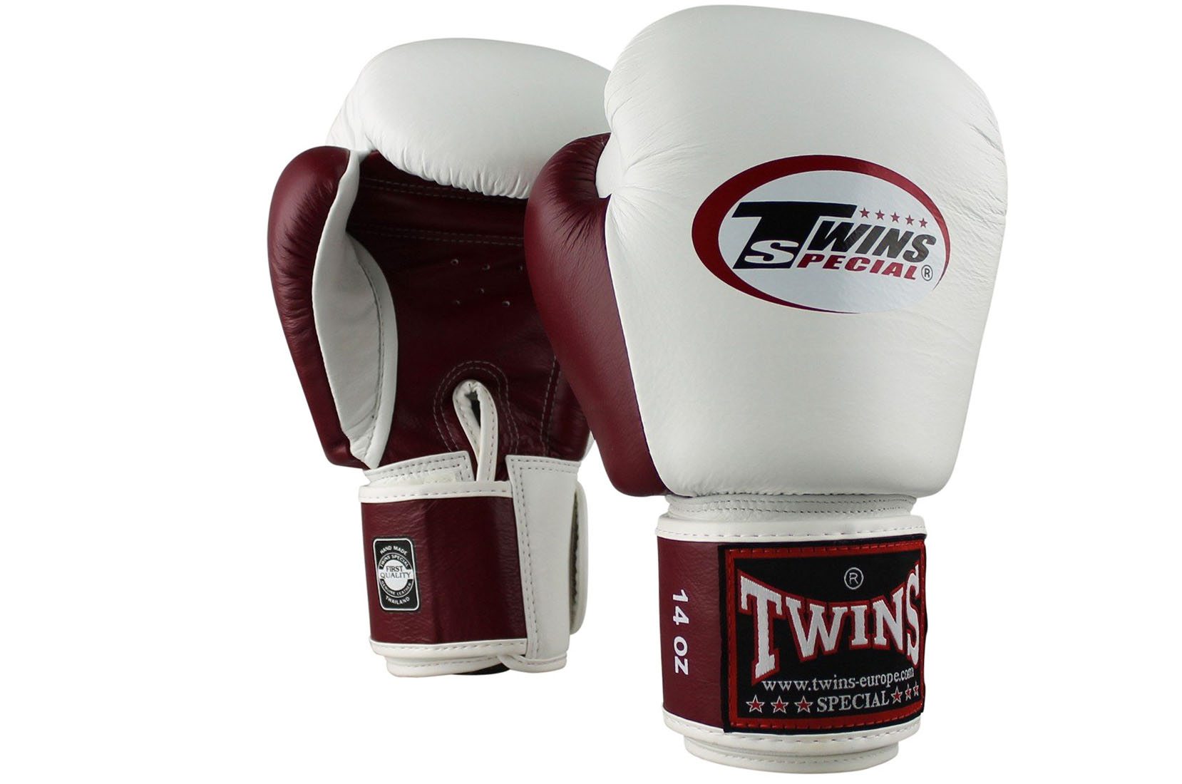 Twins BGVL-3 Leather Boxing Gloves Maroon boxing Sparring Kickboxing Muay Thai 