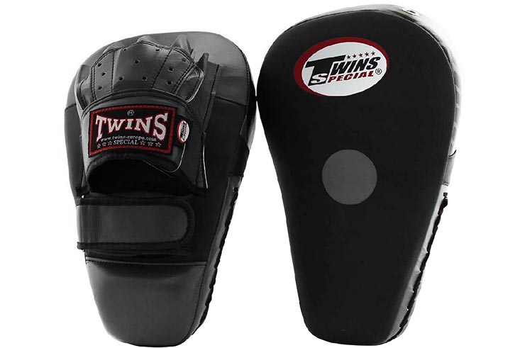Curved focus mitts, Leather - PML21, Twins