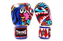 Leather Boxing Gloves, Training - BGVL Fantasy 3, Twins