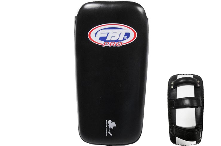 Curved Thai Kick Pad, Leather - KP4, FBT Pro