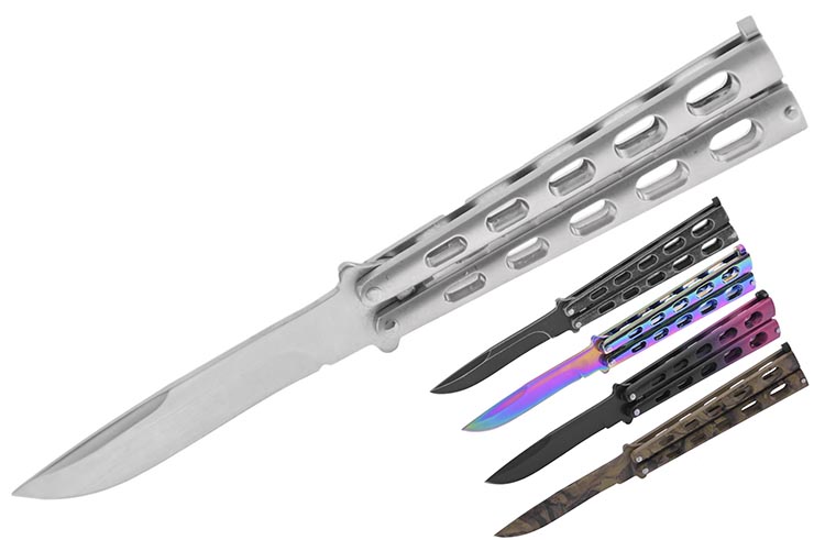 Butterfly Knife, Stainless Steel (22 cm)