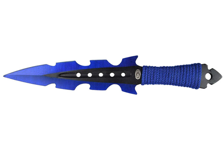 Punhais de aço azul elétrico - Conjunto de 3 (19 cm)