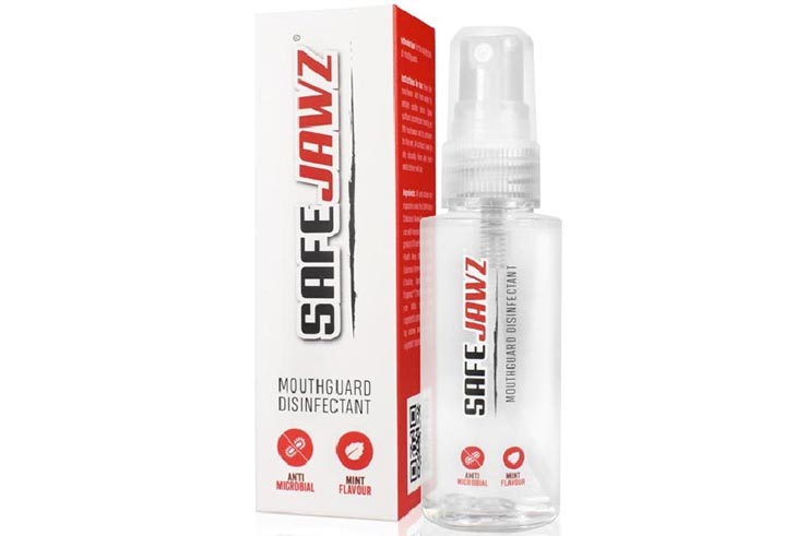 Spray antimicrobiano para protector bucal, Safe Jawz