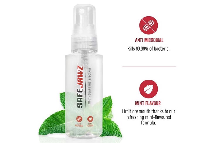 Spray antimicrobien pour protège-dents, Safe Jawz